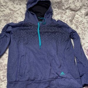 Adidas Woman’s  Heathered Blue Hoodie
